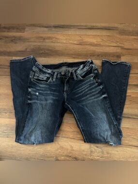 Silver Jeans Women's Dark Wash Straight Leg Jeans